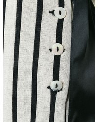 Бело-черные широкие брюки в вертикальную полоску от Jean Paul Gaultier Vintage
