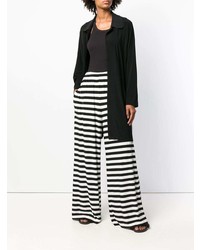 Бело-черные широкие брюки от Norma Kamali