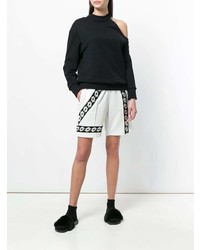 Женские бело-черные шорты с принтом от Damir Doma