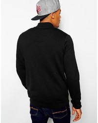 Мужской бело-черный бомбер с принтом