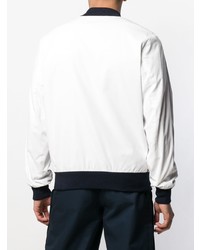 Мужской бело-черный бомбер от Maison Flaneur