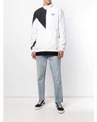 Мужской бело-черный бомбер от Reebok