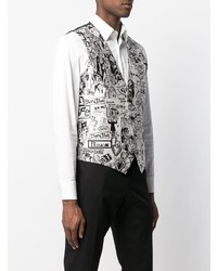 Бело-черный жилет от Dolce & Gabbana