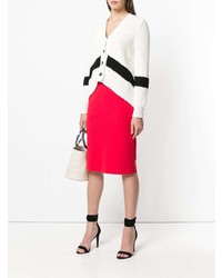 Женский бело-черный кардиган от N°21