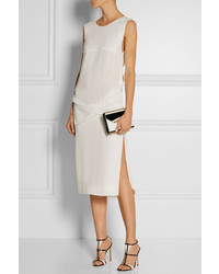 Бело-черный кожаный клатч от Jimmy Choo