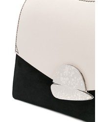 Бело-черный кожаный клатч от Proenza Schouler