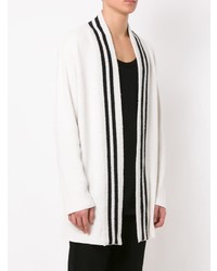 Мужской бело-черный открытый кардиган от OSKLEN