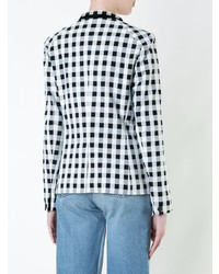 Женский бело-черный пиджак в шотландскую клетку от Rag & Bone