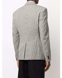 Мужской бело-черный пиджак с узором "гусиные лапки" от Comme Des Garcons Homme Plus