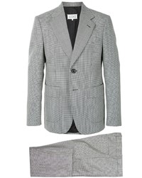 Мужской бело-черный пиджак с узором "гусиные лапки" от Maison Margiela
