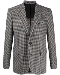 Мужской бело-черный пиджак с узором "гусиные лапки" от Tagliatore