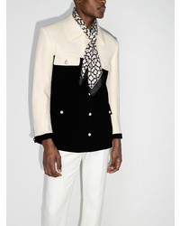 Мужской бело-черный пиджак от Casablanca