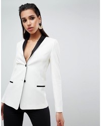 Женский бело-черный пиджак от ASOS DESIGN