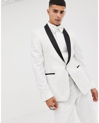 Мужской бело-черный пиджак от ASOS Edition