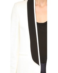 Женский бело-черный пиджак от Cédric Charlier