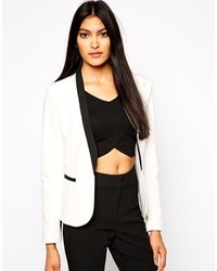 Женский бело-черный пиджак от Kardashian Kollection