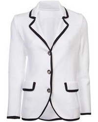 Женский бело-черный пиджак от Lucien Pellat-Finet