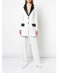 Женский бело-черный пиджак от Derek Lam