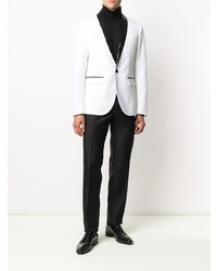 Мужской бело-черный пиджак от DSQUARED2