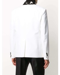 Мужской бело-черный пиджак от DSQUARED2