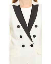 Женский бело-черный пиджак