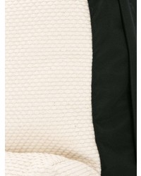 Женский бело-черный рюкзак из плотной ткани от Cabas