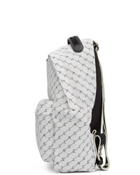 Женский бело-черный рюкзак из плотной ткани от Stella McCartney