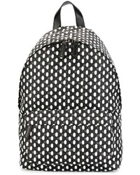 Женский бело-черный рюкзак с геометрическим рисунком от Givenchy