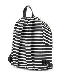 Женский бело-черный рюкзак с геометрическим рисунком от Kate Spade