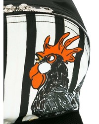 Мужской бело-черный рюкзак с принтом от Dolce & Gabbana