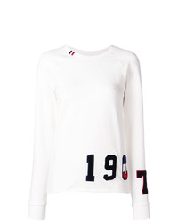 Женский бело-черный свитер с круглым вырезом с принтом от Rossignol