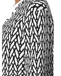 Женский бело-черный свитер с круглым вырезом с принтом от Opening Ceremony