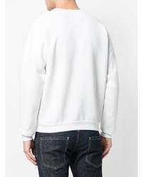 Мужской бело-черный свитшот с принтом от Local Authority