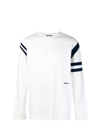 Мужской бело-черный свитшот с принтом от Calvin Klein 205W39nyc
