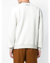 Мужской бело-черный свитшот с принтом от Alexander Wang