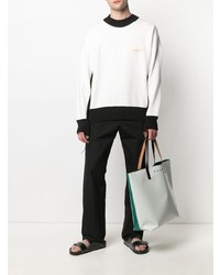 Мужской бело-черный свитшот от Ambush