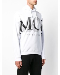 Мужской бело-черный худи с принтом от McQ Alexander McQueen