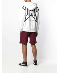 Мужской бело-черный худи с принтом от Diesel