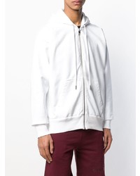 Мужской бело-черный худи с принтом от Diesel