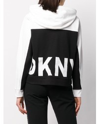 Женский бело-черный худи с принтом от DKNY