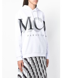 Женский бело-черный худи с принтом от McQ Alexander McQueen