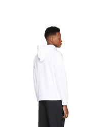 Мужской бело-черный худи с принтом от Kenzo