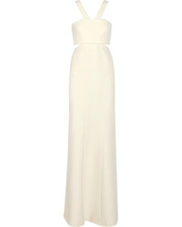 Белое вечернее платье с вырезом от Calvin Klein