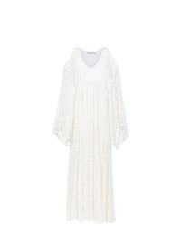 Белое вечернее платье с вышивкой от Martha Medeiros