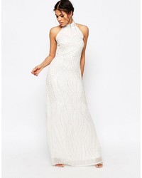 Белое вечернее платье с пайетками от Glamorous