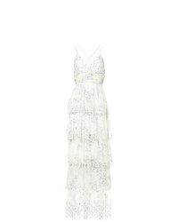 Белое вечернее платье с рюшами от Alice McCall