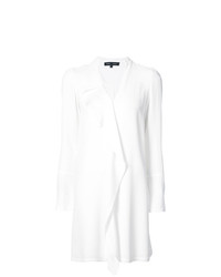Белое вечернее платье с рюшами от Proenza Schouler