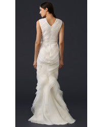 Белое вечернее платье от J. Mendel
