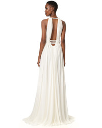 Белое вечернее платье от Jay Ahr