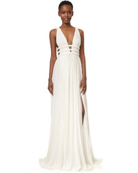 Белое вечернее платье от Jay Ahr